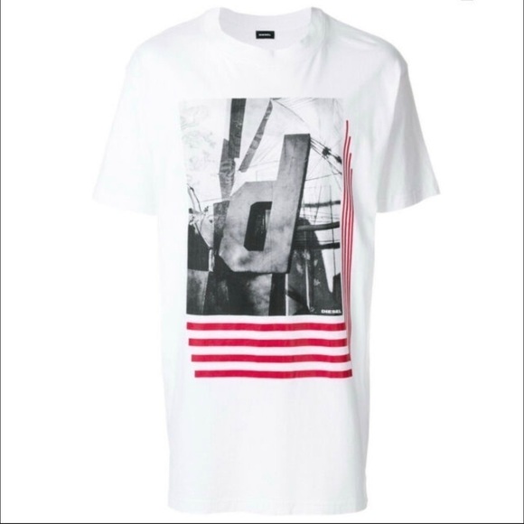 Men’s Diesel T-lucas AA White T-shirt Size Small! - Picture 8 of 8